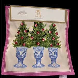 Pink and Blue Christmas Placemats
